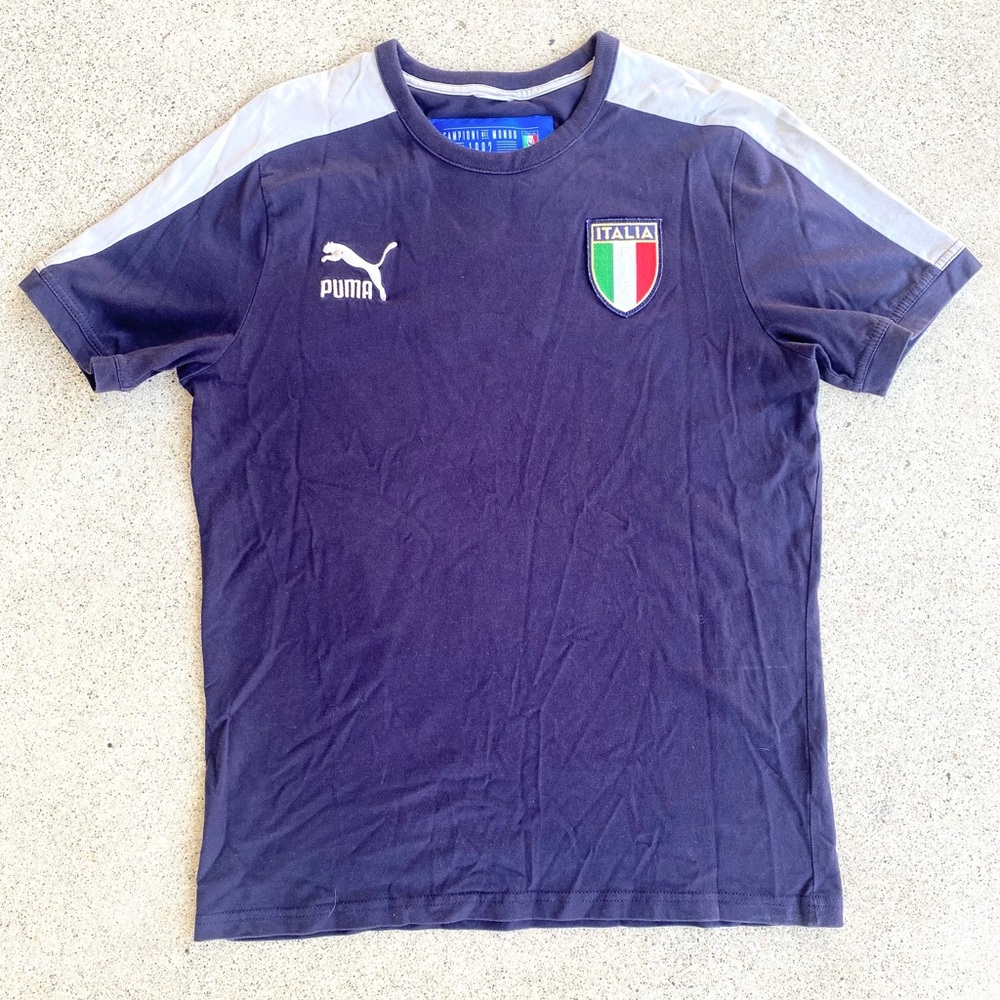 Puma Italy “Italia” World Cup Men’s Shirt Campioni Del Mondo Authentic Licensed